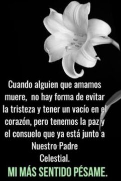 Imágenes para rendir homenaje a persona finada, estas pueden variar en su contenido.