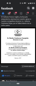 Imágenes para rendir homenaje a persona finada, estas pueden variar en su contenido.