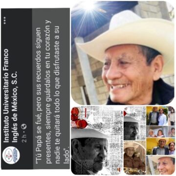 Imágenes para rendir homenaje a persona finada, estas pueden variar en su contenido.