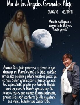 Imágenes para rendir homenaje a persona finada, estas pueden variar en su contenido.