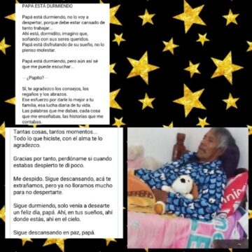 Imágenes para rendir homenaje a persona finada, estas pueden variar en su contenido.