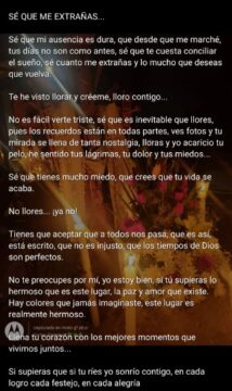 Imágenes para rendir homenaje a persona finada, estas pueden variar en su contenido.