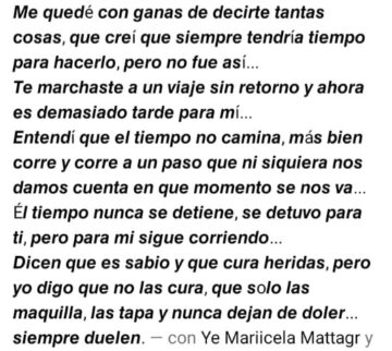 Imágenes para rendir homenaje a persona finada, estas pueden variar en su contenido.