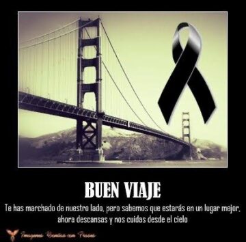 Imágenes para rendir homenaje a persona finada, estas pueden variar en su contenido.