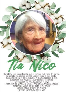 Imágenes para rendir homenaje a persona finada, estas pueden variar en su contenido.