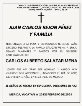 Imágenes para rendir homenaje a persona finada, estas pueden variar en su contenido.