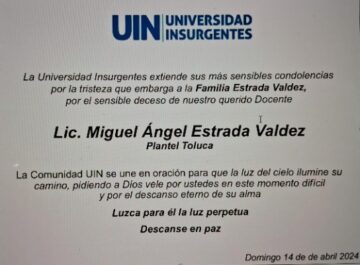 Imágenes para rendir homenaje a persona finada, estas pueden variar en su contenido.