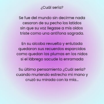 Imágenes para rendir homenaje a persona finada, estas pueden variar en su contenido.